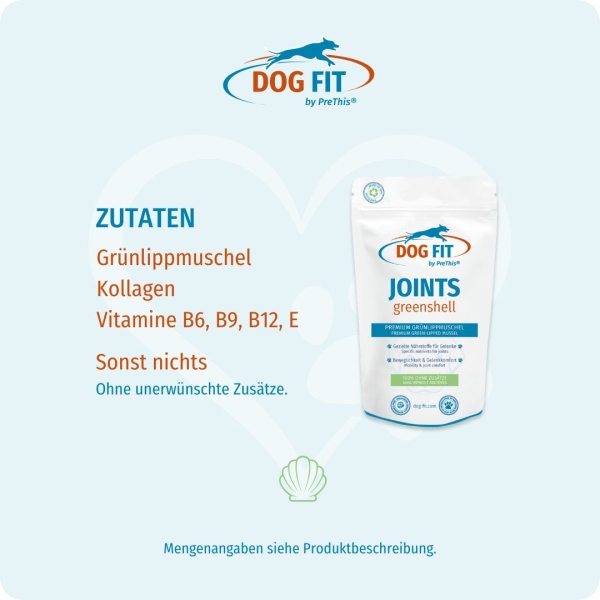 DOG FIT by PreThis® JOINTS und JOINTS greenshell small frei von Zusätzen