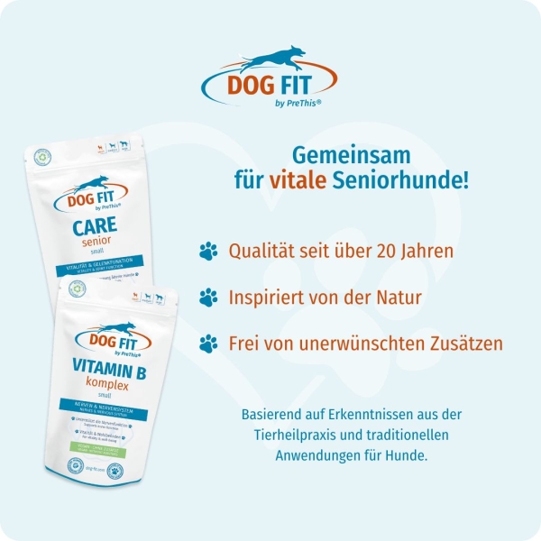 DOG FIT by PreThis® CARE senior und Vitamin B small ohne Zusätze