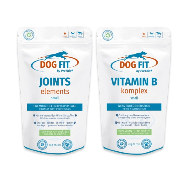 DOG FIT by PreThis JOINTS elements und VITAMIN B Komplex Kombiset