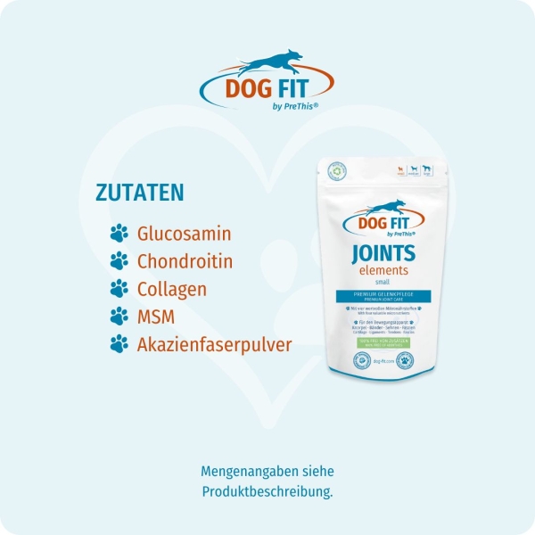 DOG FIT by PreThis® JOINTS elements small Zutaten
