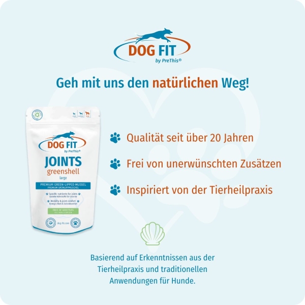 DOG FIT by PreThis® JOINTS greenshell