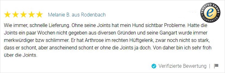 Trusted Shops JOINTS Bewertung